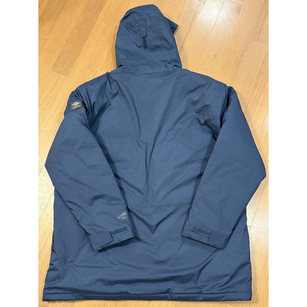 Columbia Men Blue Northbounder Turbo Down Parka Omni-Heat Hooded Jacket Coat XXL - Picture 10 of 13